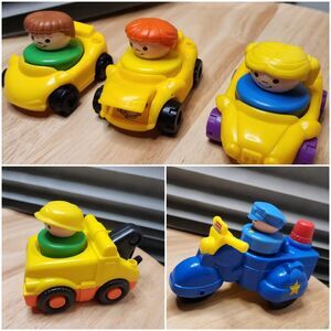 Fisher-Price Chunky Little People & Vehicles Lot – 10 Pc